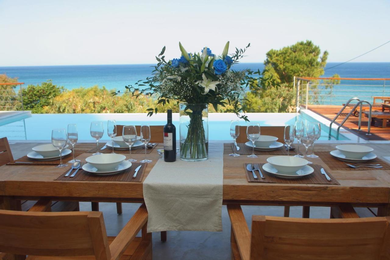 Capro - Milos Bay Villas Áyios Nikítas Buitenkant foto